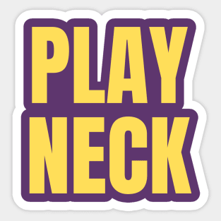 Play Neck Gold Sticker